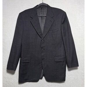 Canali Barneys New York Charcoal Grey 100% Wool 3-Button Blazer 52R(IT) 42R(US)